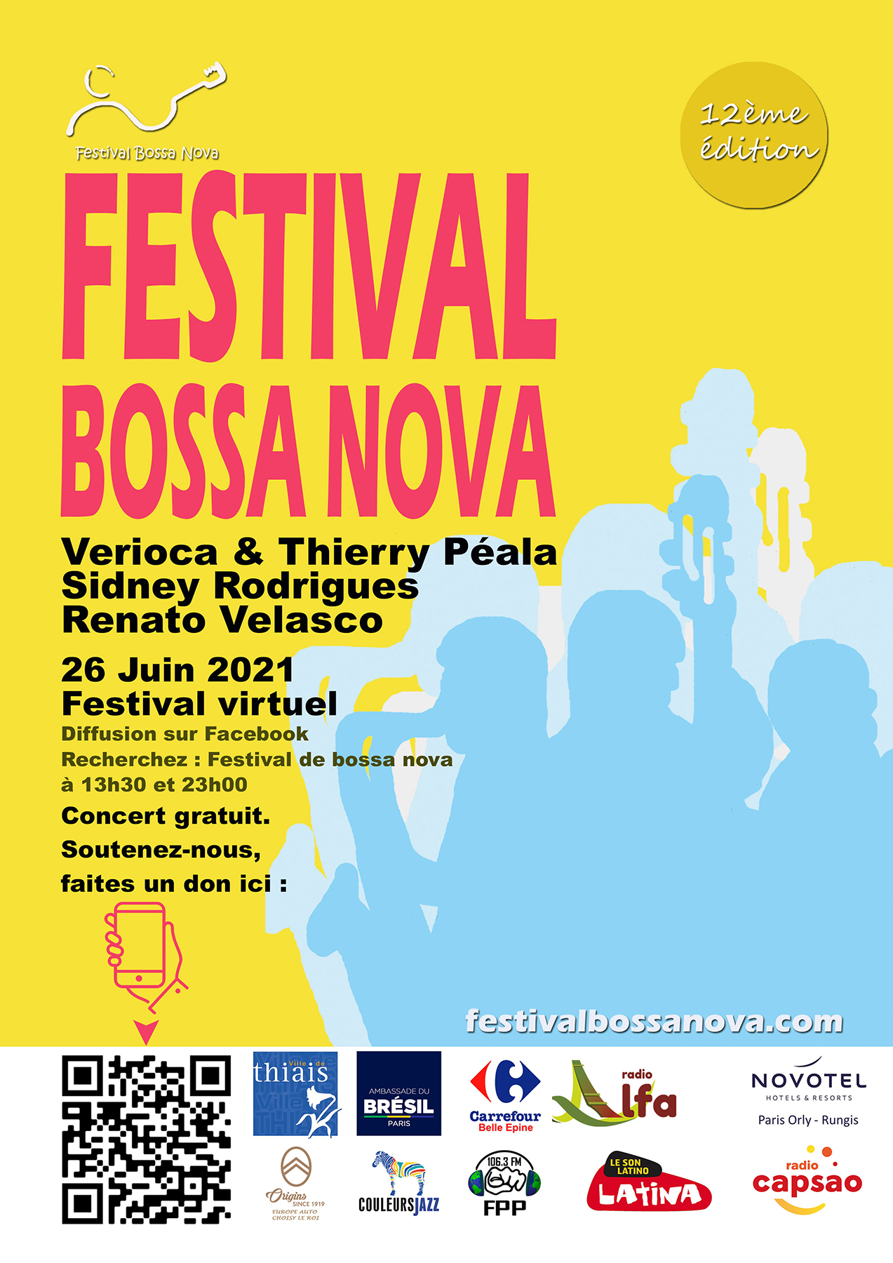 Affiche du Festival de Bossa Nova : 2020