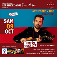 Arthedone - Trio - Concert du Samedi 09 Octobre 2021