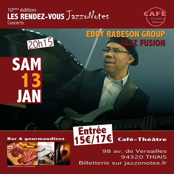 Eddy Rabeson Group - Concert du Samedi 13 Janvier 2024